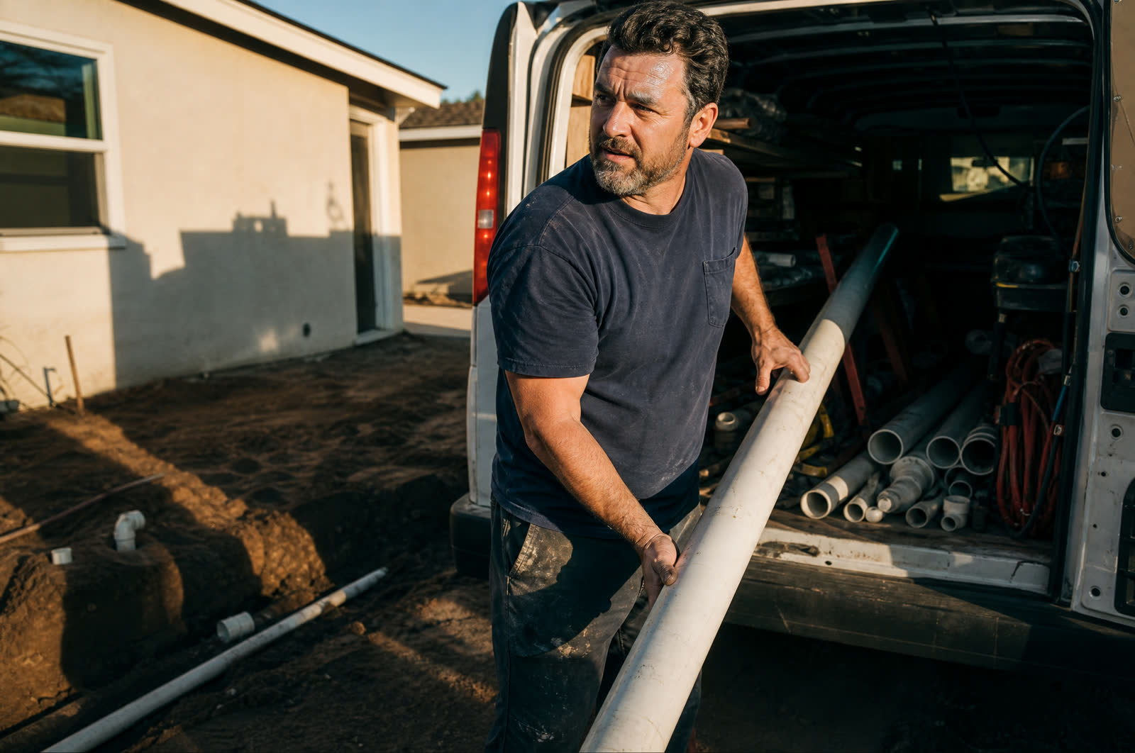 Owner-operator and his rig
